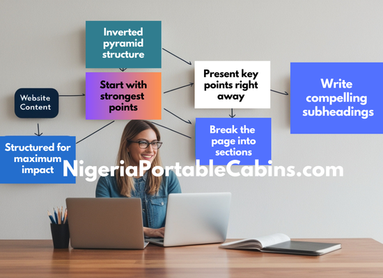 Website content writing structure in Nigeria and worldwide